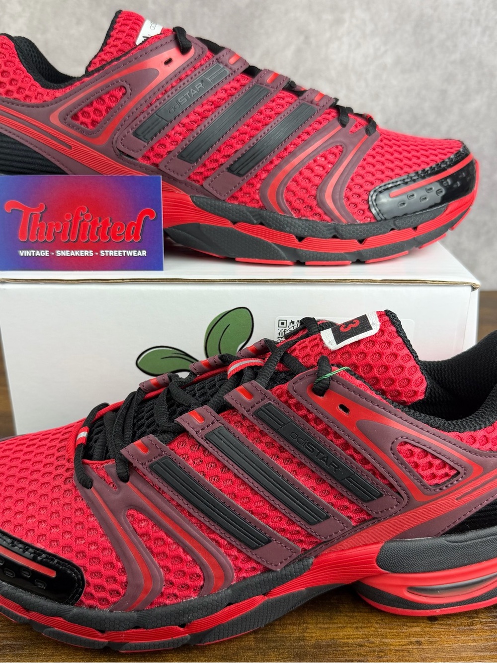 NEW adidas Adistar Control 5 Clicks Kicks Cranberry Size 11.5 KJ9028 Men’s Shoes